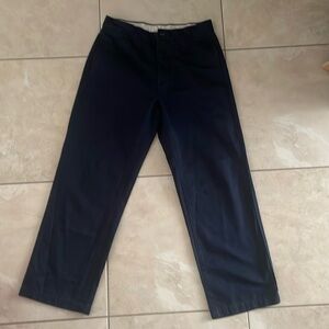 VINTAGE NAVY BLUE GAP FLAT FRONT KHAKIS